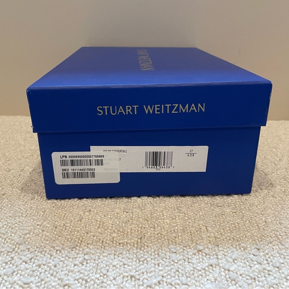 !!SOLD!! Stuart Weitzman Golide Convertible Black Velvet Pearl Sneaker Size 6.5 - Picture 2 of 11